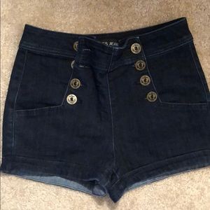 denim sailor shorts